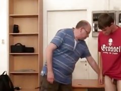 Daddy master teacher  punished boy for being late