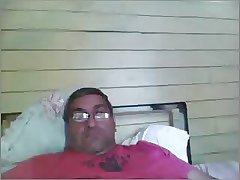 Abuelo maduro caliente en la webcam