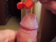 POV - JERKING OFF, UNCUT DAD COCK AND PUTTING ON A CONDOM
