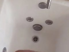 Orgasm in the hotel shower