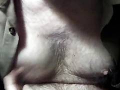 Doctor examines patient&#039;s man boobs