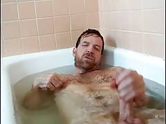Hot daddy in the bath