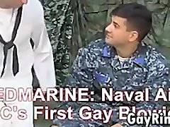 Marine Gets His Cock Sucked