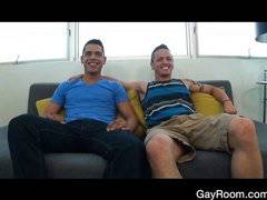 Gay friends fucking each other hard