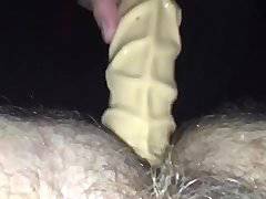 Ramming a dildo into my wet sloppy cum hole