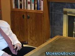 Mormon elder masturbates