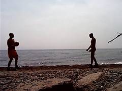 Str8 football in the beach