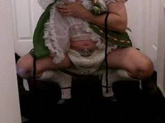 sissybaby beerwench wetting diapers