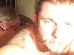 Old daddy Rimming Hairy Hole