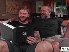 Dirk Caber takes Colby Jansens hard cock balls deep
