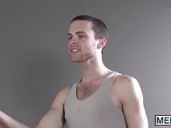 Alex loves playing with Jacks huge cock while being watched