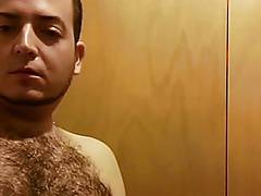 sexy hairy guy cumming