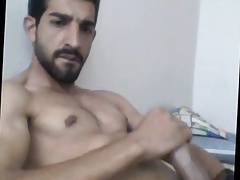 Turkish handsome hunk with big cock cumming